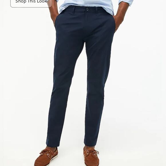 J. Crew Other - J. Crew NWT Men's Slim-Fit Tech Pants with Stretch Navy Blue Size 32 x 32